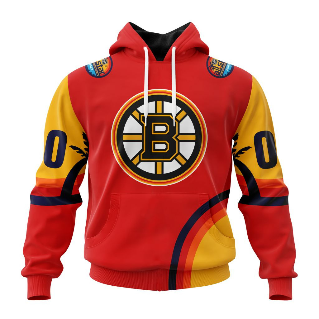 Nhl Boston Bruins Special All Star Game Design With Florida Sunset Hoodie Zip Hoodie TR2310