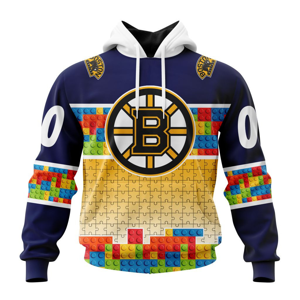 Nhl Boston Bruins Special Autism Awareness Design V2301 Hoodie Zip Hoodie PH1915