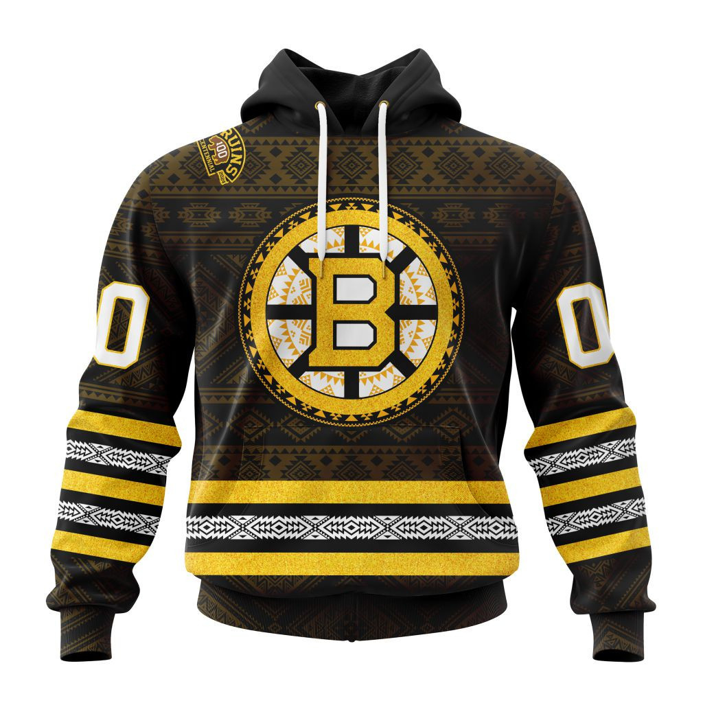 Nhl Boston Bruins Special Design With Native Pattern St2303 Hoodie Zip Hoodie PH1004