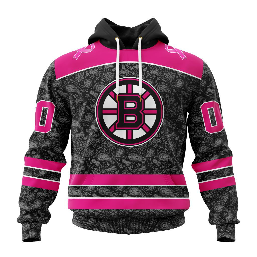 Nhl Boston Bruins Special Pink In The Rink Fight Breast Cancer St2301 Hoodie Zip Hoodie PH1696