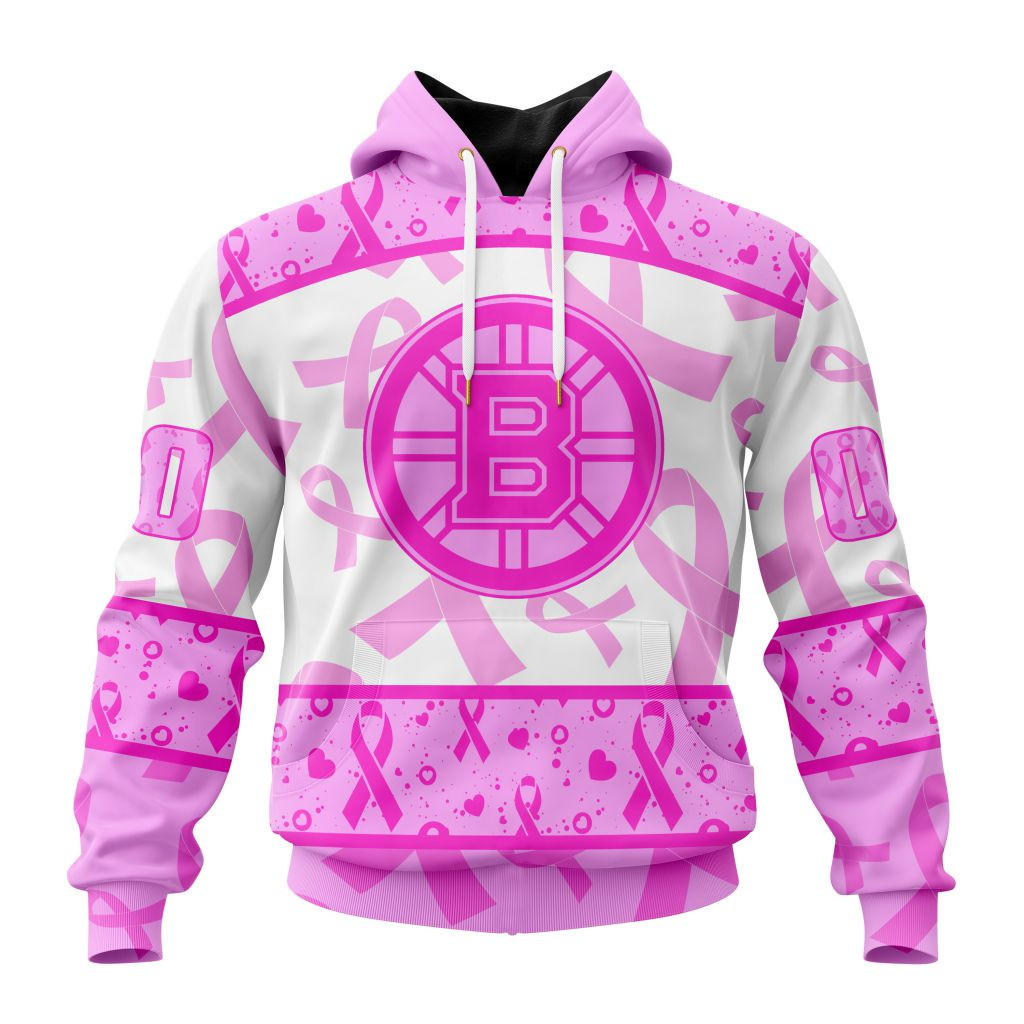 Nhl Boston Bruins Special Pink October Breast Cancer Awareness Month St2302 Hoodie Zip Hoodie PH1568