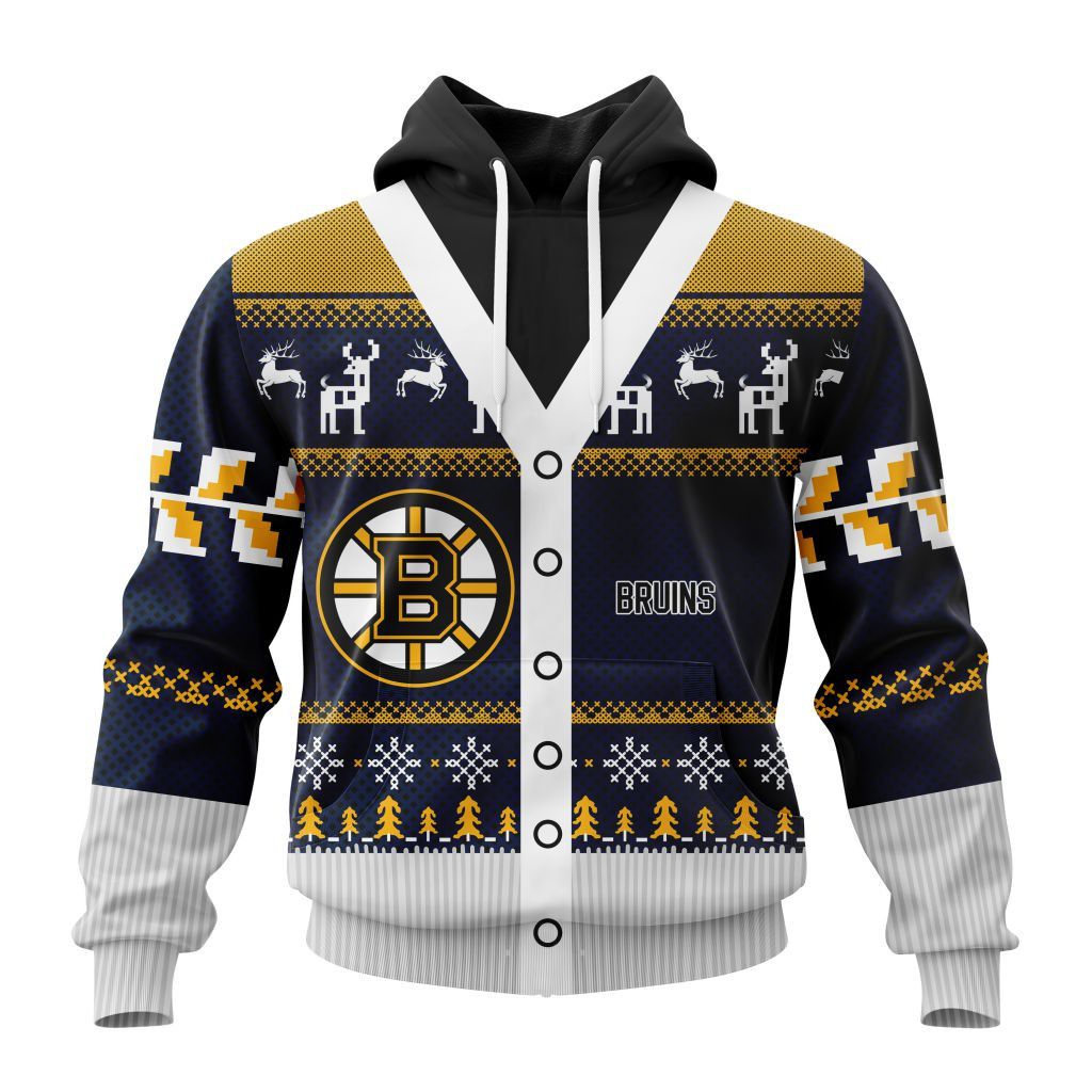 Nhl Boston Bruins Specialized Chrismas Season Hoodie Zip Hoodie TR2536