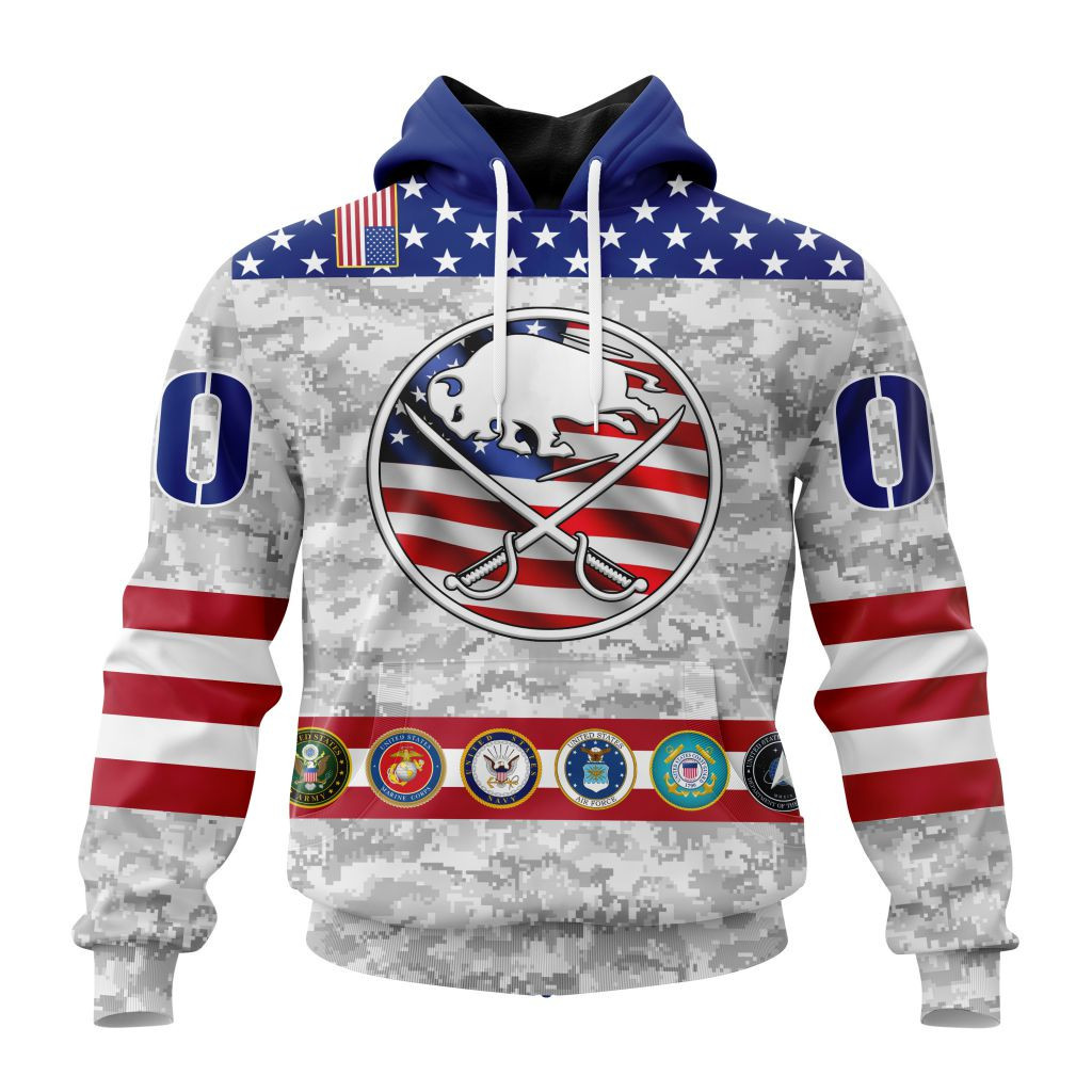 Nhl Buffalo Sabres Armed Forces Appreciation St2201 Hoodie Zip Hoodie TR2504