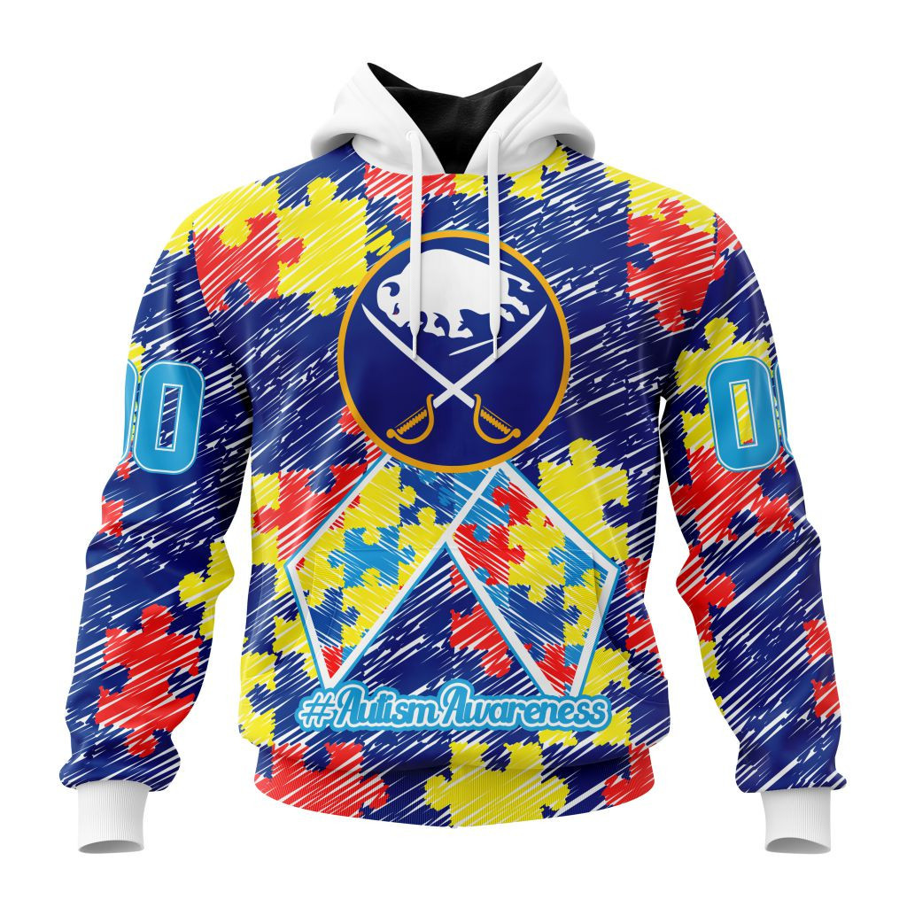 Nhl Buffalo Sabres Special Autism Awareness Design St2201 Hoodie Zip Hoodie TR2183