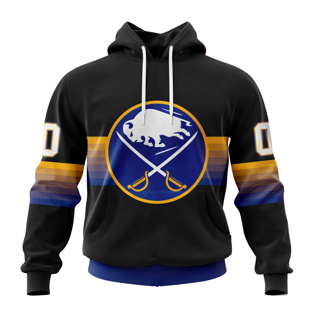 Nhl Buffalo Sabres Special Black And Gradient Design St2301 Hoodie Zip Hoodie PH1113