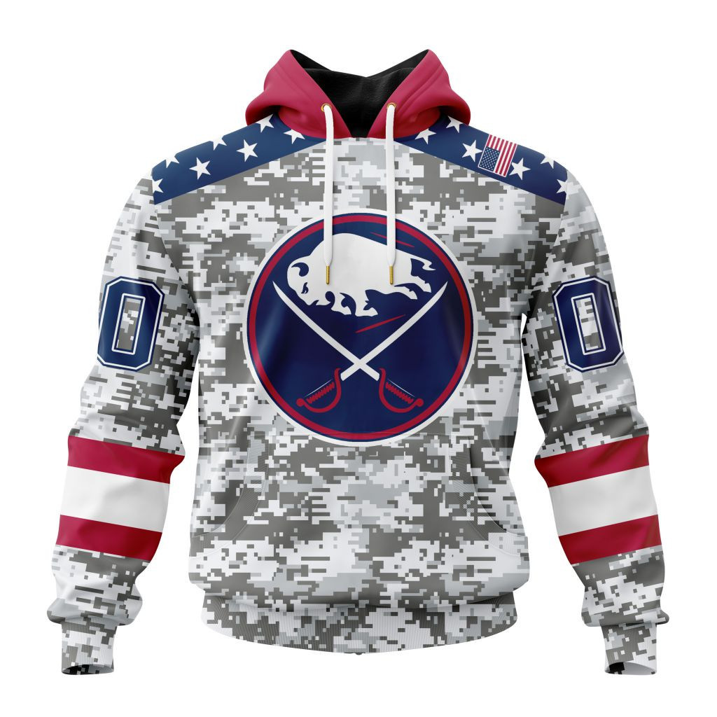 Nhl Buffalo Sabres Special Camo Design For Veterans Day St2301 Hoodie Zip Hoodie PH1498