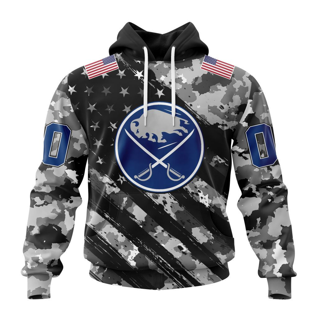 Nhl Buffalo Sabres Special Camo Military Design St2301 Hoodie Zip Hoodie PH1796
