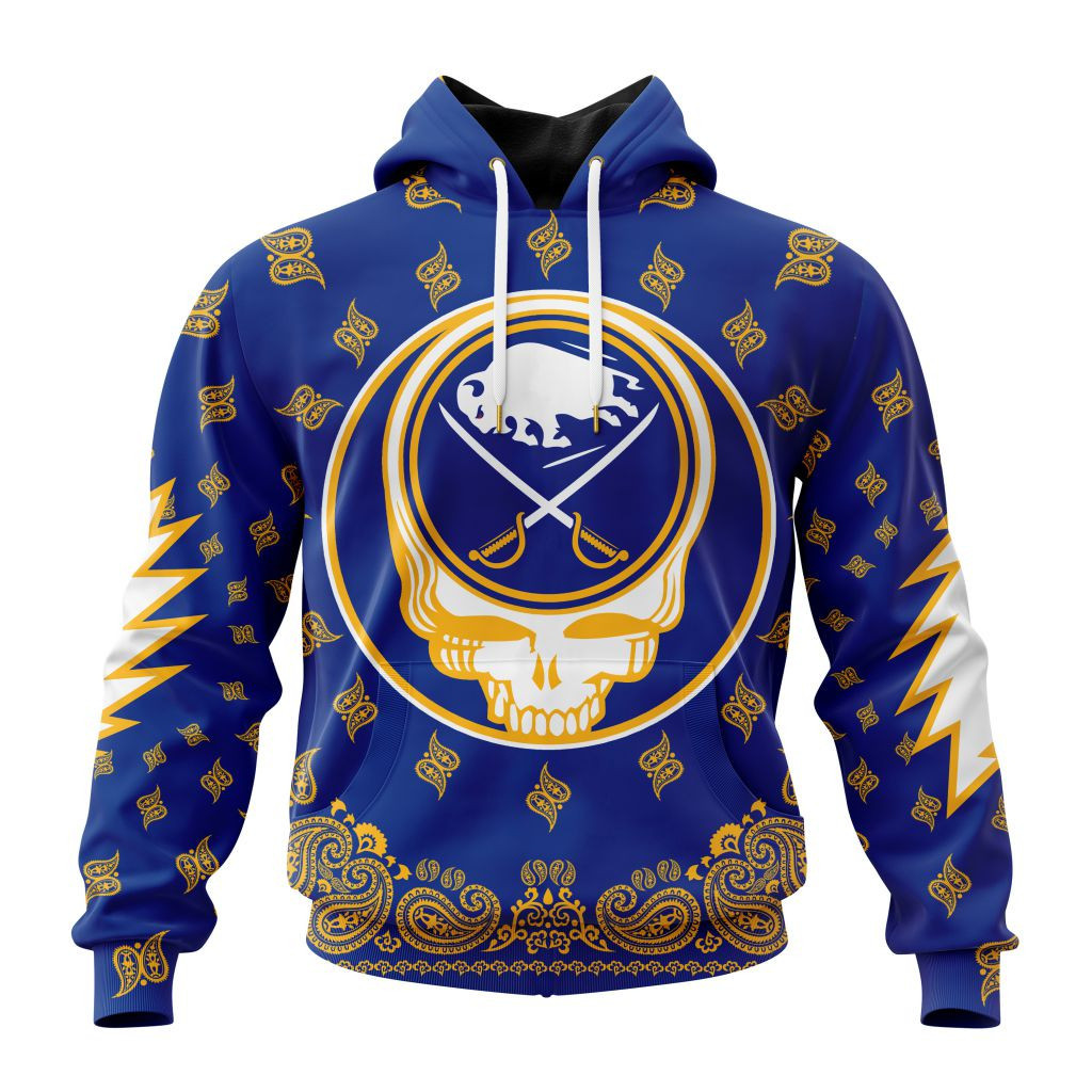 Nhl Buffalo Sabres Special Grateful Dead Design St2303 Hoodie Zip Hoodie PH1631