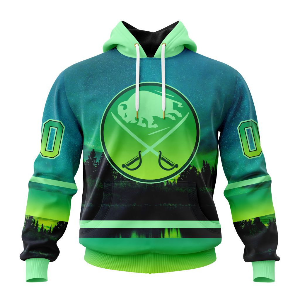 Nhl Buffalo Sabres Special Northern Lights Design St2302 Hoodie Zip Hoodie PH1077