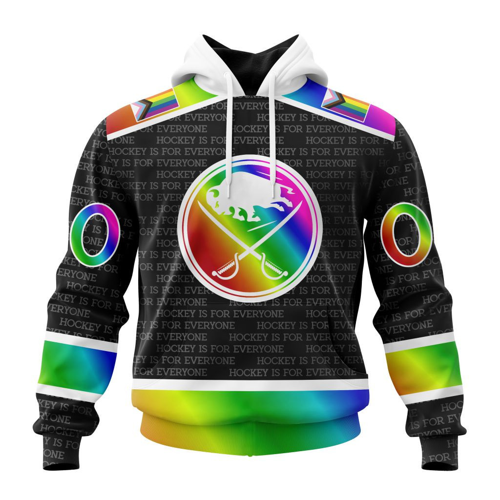 Nhl Buffalo Sabres Special Pride Design Hockey Is For Everyone Hoodie Zip Hoodie TR2439
