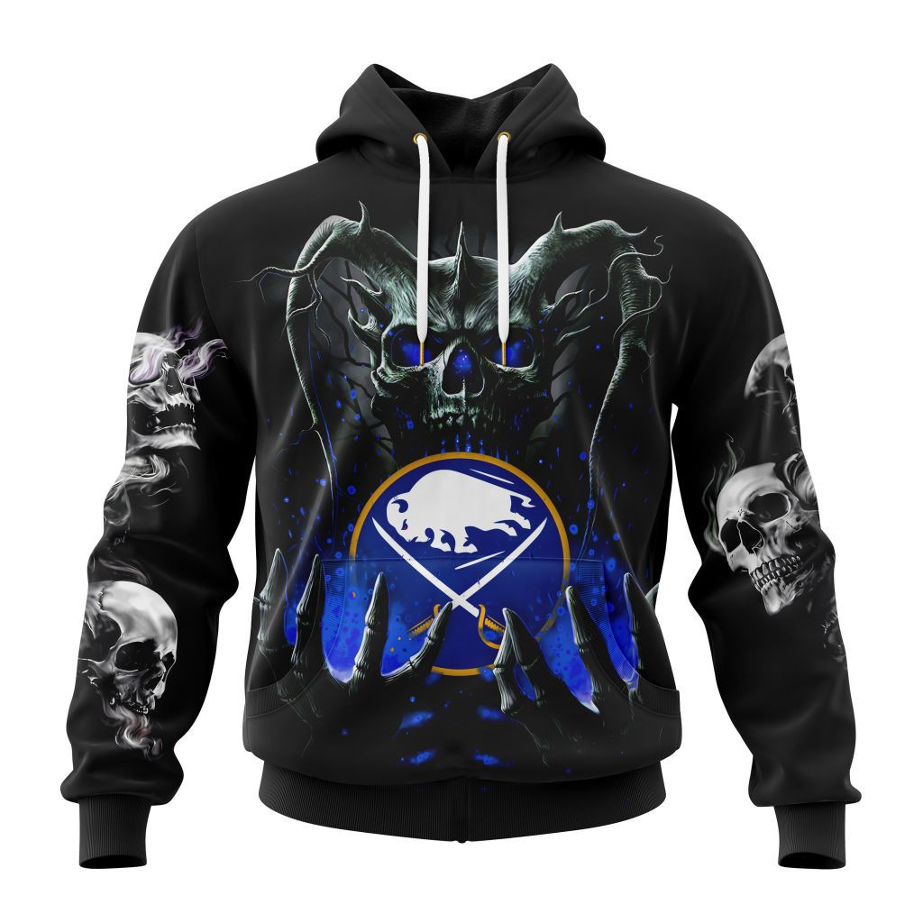 Nhl Buffalo Sabres Special Skull Art Design St2301 Hoodie Zip Hoodie PH895