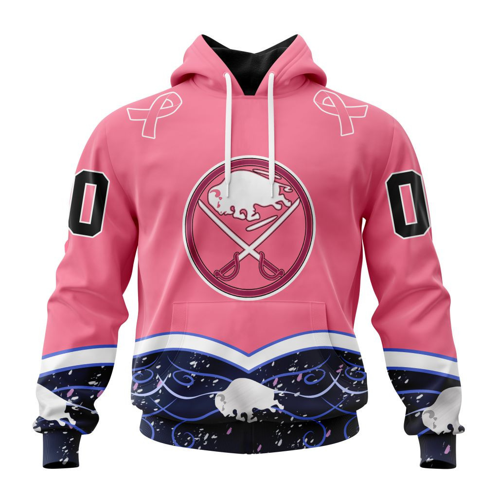 Nhl Buffalo Sabres Specialized Unisex For Hockey Fights Cancer Hoodie Zip Hoodie TR2567