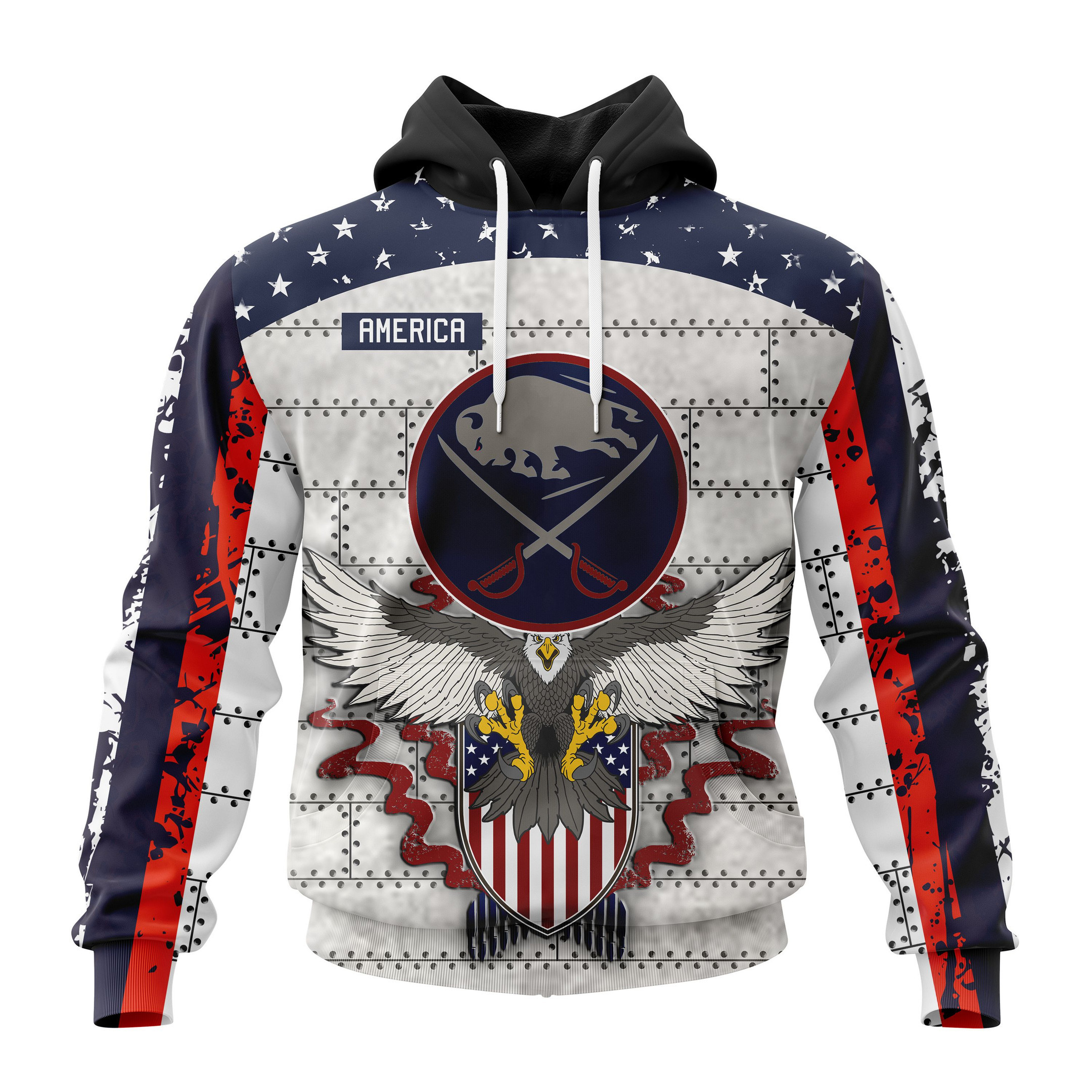 Nhl Buffalo Sabres Specialized Unisex In Us Concepts V0222 Hoodie Zip Hoodie TR2627