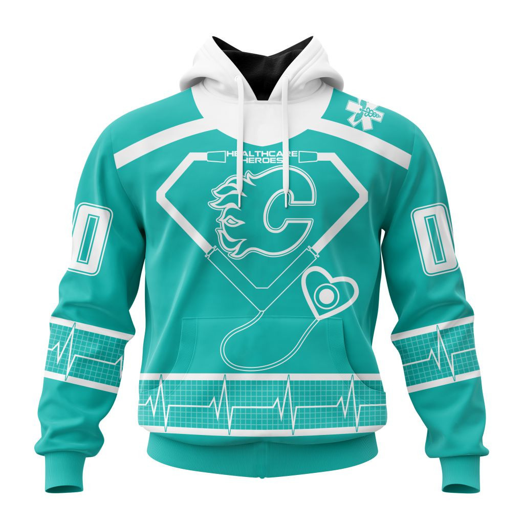 Nhl Calgary Flames Special Design Honoring Healthcare Heroes St2301 Hoodie Zip Hoodie PH1981