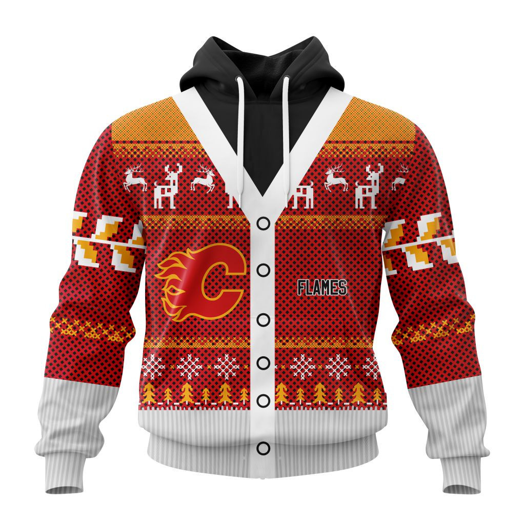 Nhl Calgary Flames Specialized Chrismas Season Hoodie Zip Hoodie TR2531