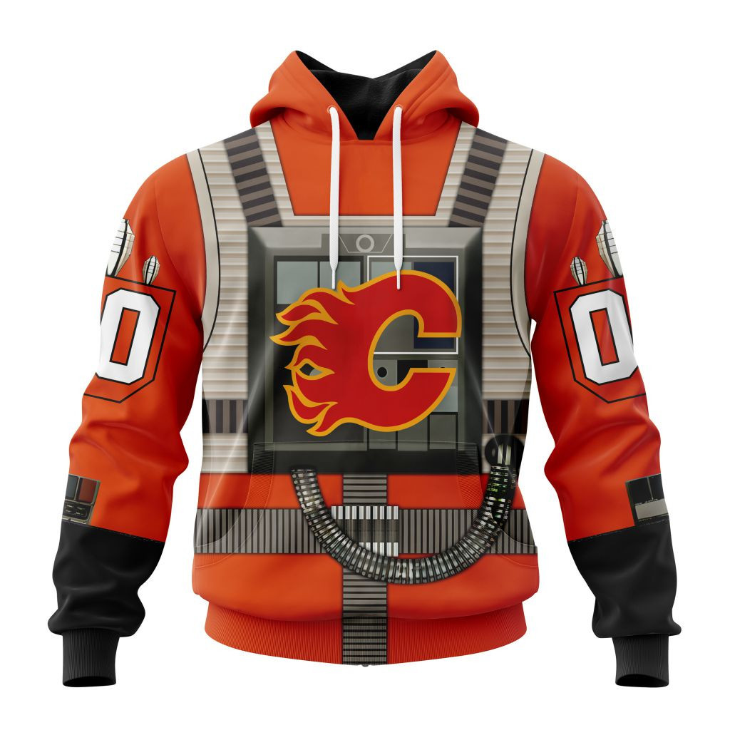 Nhl Calgary Flames Star Wars Rebel Pilot Design St2201 Hoodie Zip Hoodie TR2013