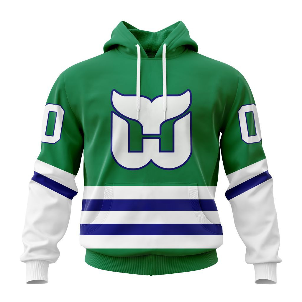 Nhl Carolina Hurricanes Hartford Whalers 2023 Kits Hoodie Zip Hoodie PH1157