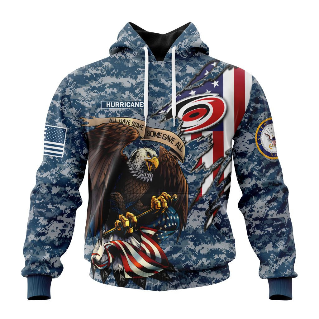 Nhl Carolina Hurricanes Honor Us Navy Veterans St2202 Hoodie Zip Hoodie TR282