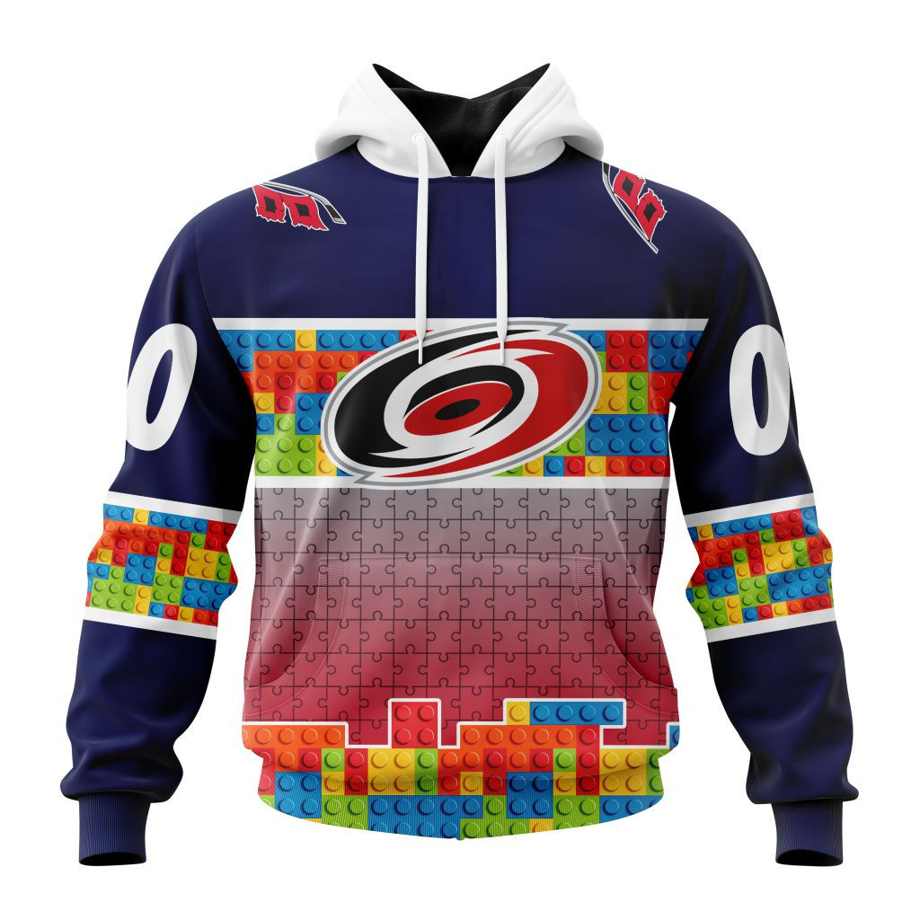 Nhl Carolina Hurricanes Special Autism Awareness Design V2301 Hoodie Zip Hoodie PH1909
