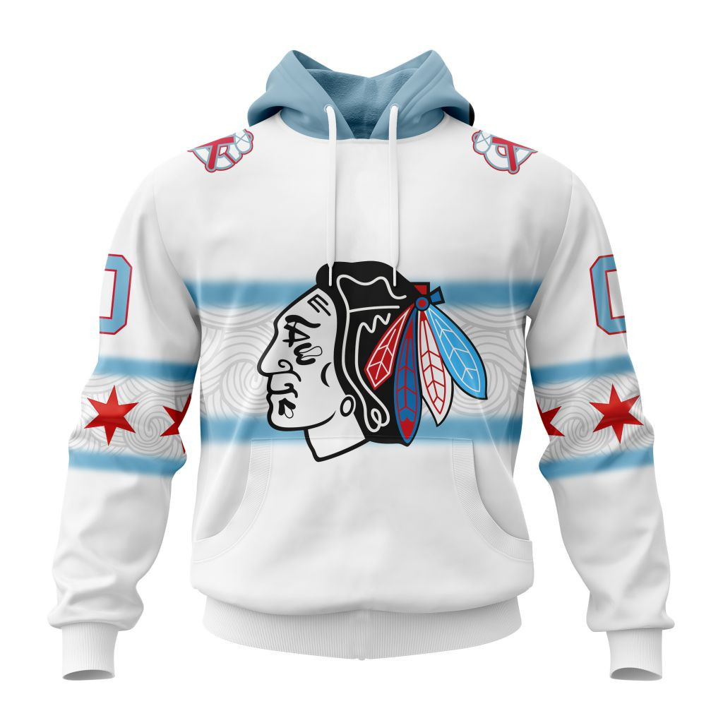 Nhl Chicago Blackhawks Personalize Gradient Series Concept St2301 Hoodie Zip Hoodie PH1039