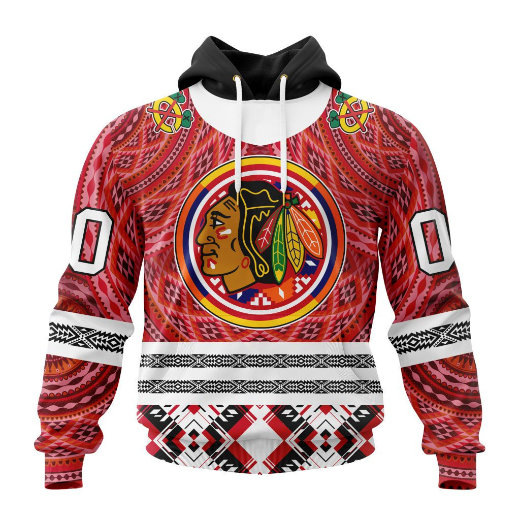 Nhl Chicago Blackhawks Special Design With Native Pattern St2303 Hoodie Zip Hoodie PH1010