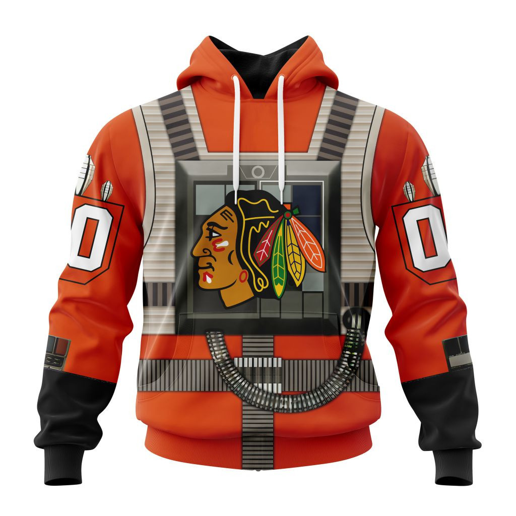 Nhl Chicago Blackhawks Star Wars Rebel Pilot Design St2201 Hoodie Zip Hoodie TR2015