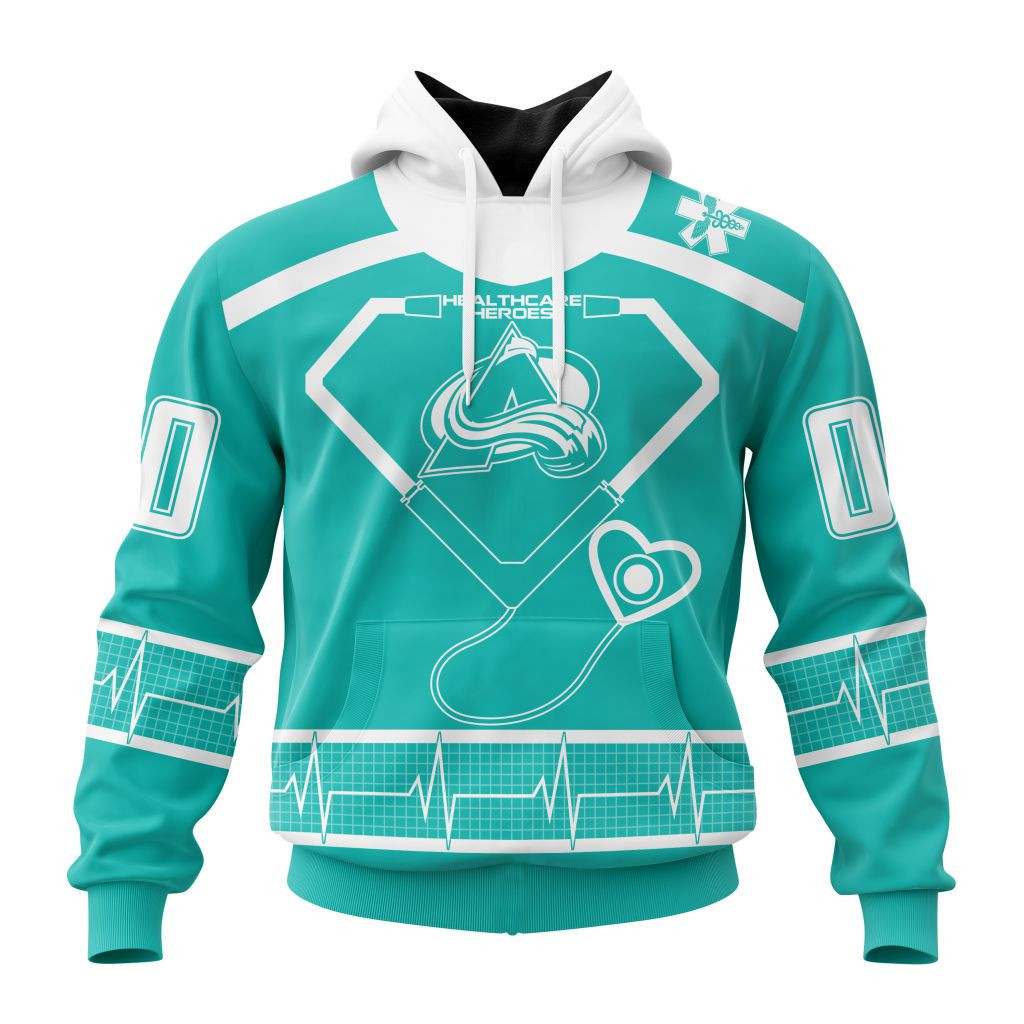 Nhl Colorado Avalanche Special Design Honoring Healthcare Heroes St2301 Hoodie Zip Hoodie PH1984