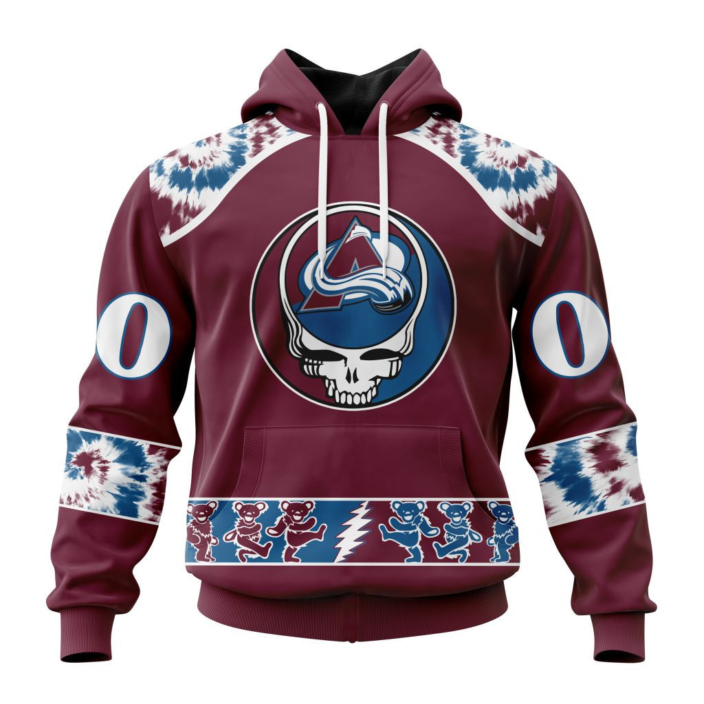 Nhl Colorado Avalanche Special Grateful Dead Design St2301 Hoodie Zip Hoodie PH1827