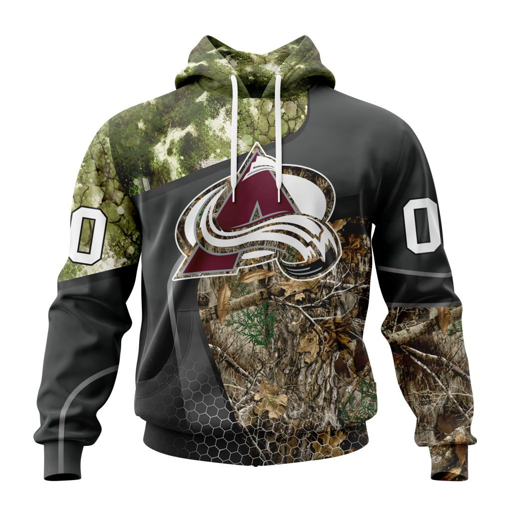 Nhl Colorado Avalanche Special Hunting Camo Design St2302 Hoodie Zip Hoodie TR998