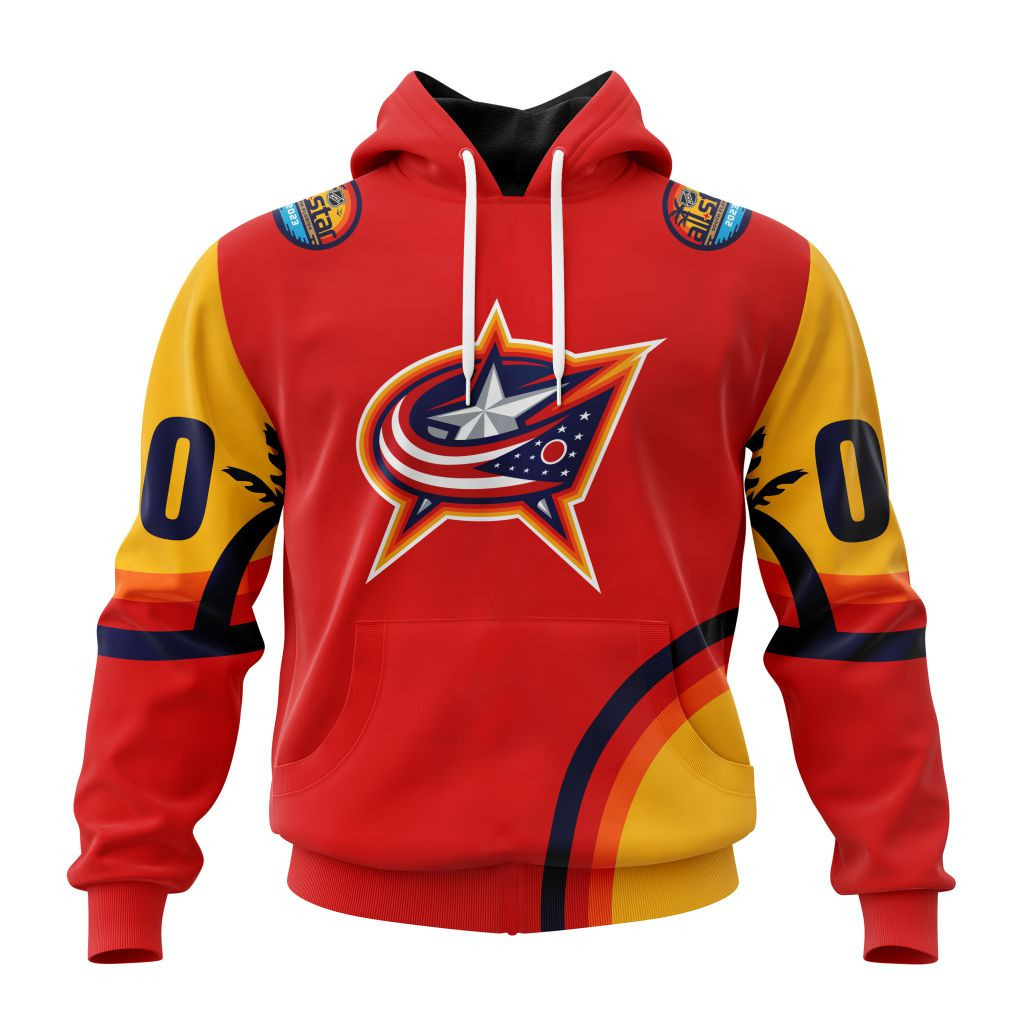 Nhl Columbus Blue Jackets Special All Star Game Design With Florida Sunset Hoodie Zip Hoodie TR2306