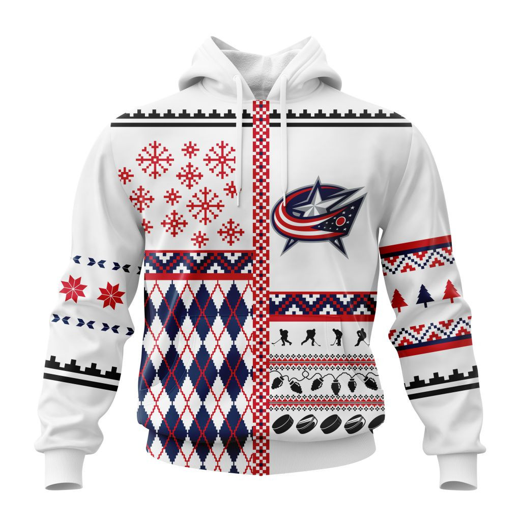 Nhl Columbus Blue Jackets Specialized Unisex Christmas Is Coming V01 Hoodie Zip Hoodie TR2656