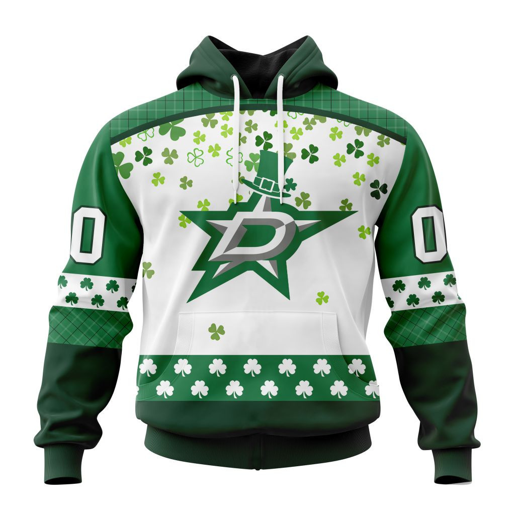 Nhl Dallas Stars Special Design For St Patrick Day St2401 Hoodie Zip Hoodie TR920