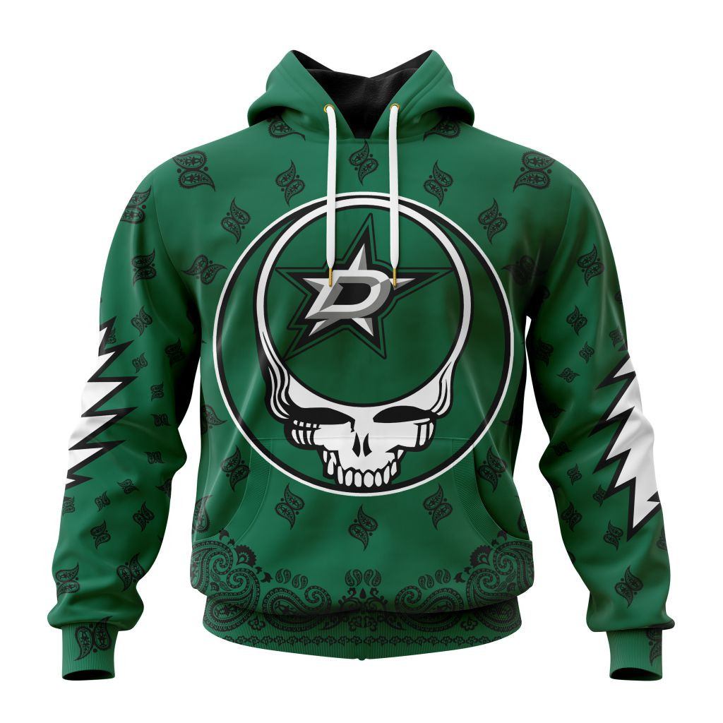 Nhl Dallas Stars Special Grateful Dead Design St2303 Hoodie Zip Hoodie PH1624