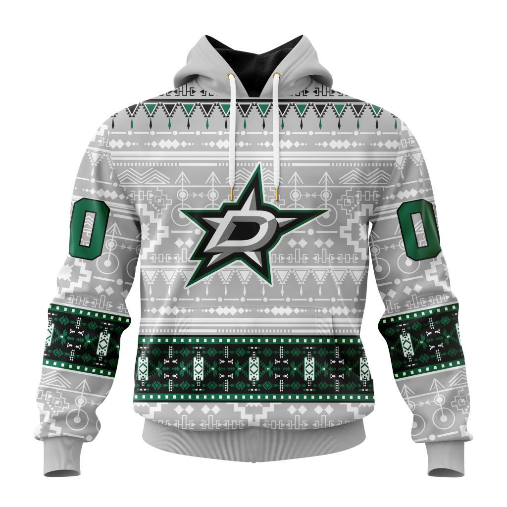 Nhl Dallas Stars Special Native Design St2302 Hoodie Zip Hoodie PH1656