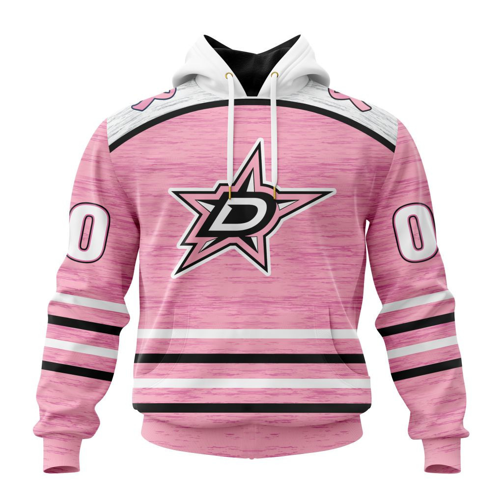 Nhl Dallas Stars Special Pink Fight Breast Cancer Design St2304 Hoodie Zip Hoodie PH1432