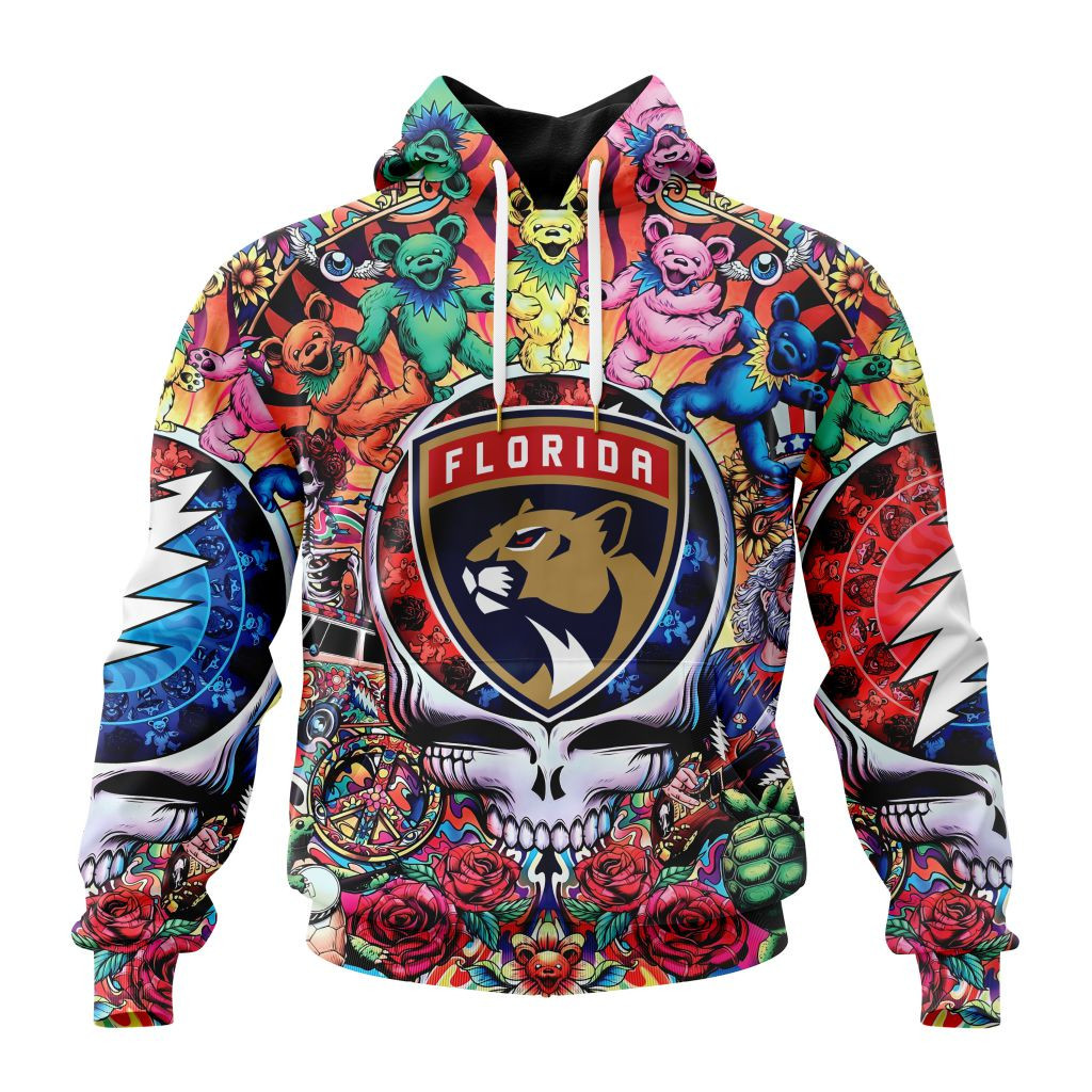 Nhl Florida Panthers Special Grateful Dead Design St2304 Hoodie Zip Hoodie PH1590