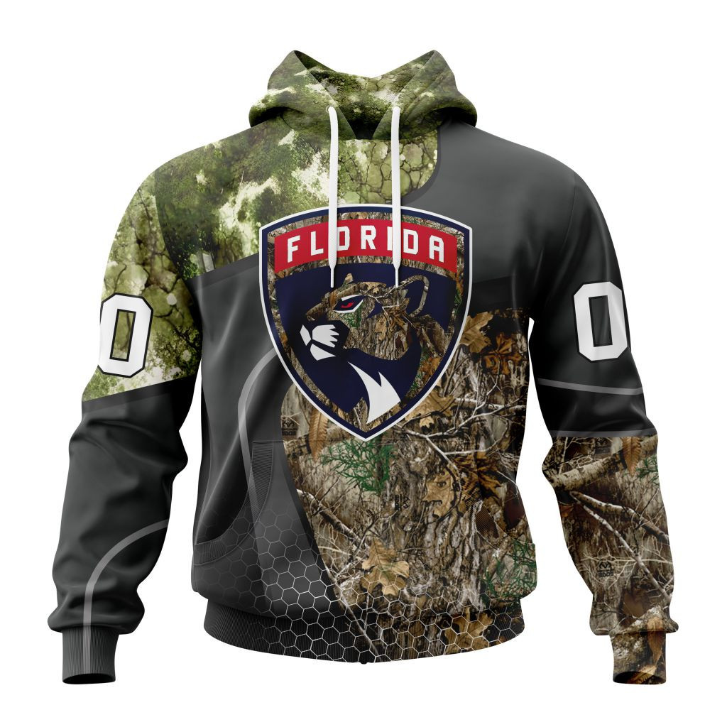 Nhl Florida Panthers Special Hunting Camo Design St2302 Hoodie Zip Hoodie TR990