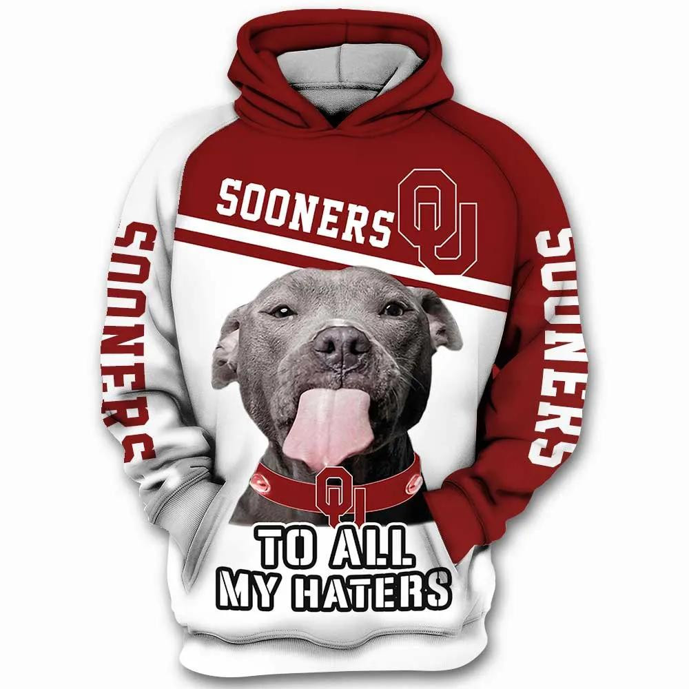 Oklahoma Sooners Dog Flag American Camo Veteran 3D Hoodie Perfect Gift For Her