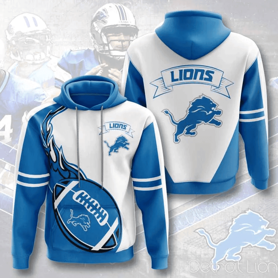 Sports American Football Detroit Lions Usa 484   Hoodie 3D TR3006