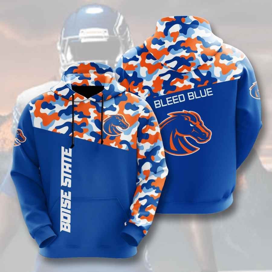 Sports American Football Ncaaf Boise State Broncos Usa 90 Hoodie 3D PH10466