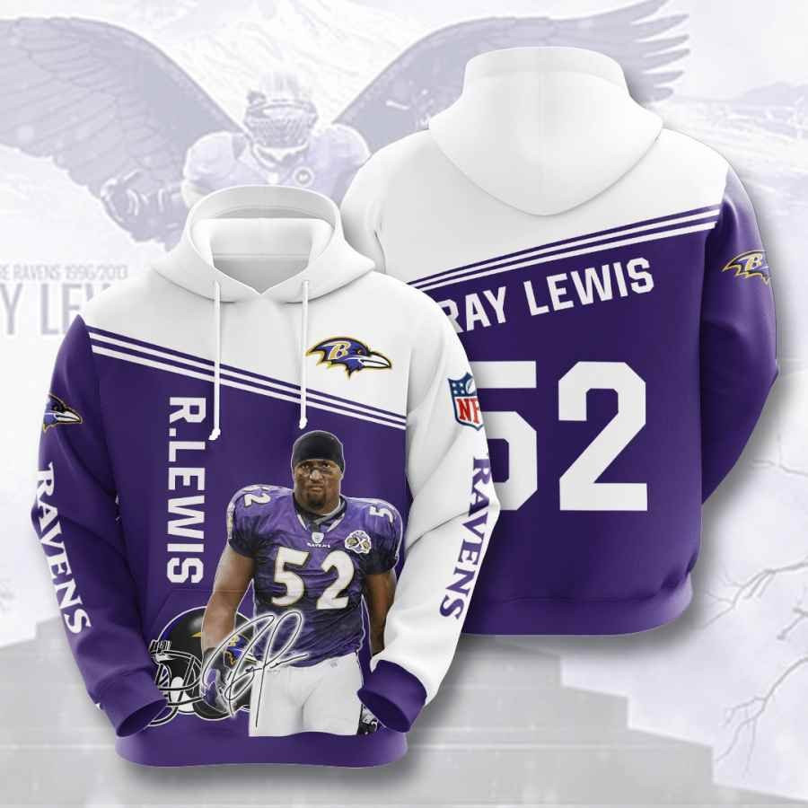 Sports American Football Nfl Baltimore Ravens Ray Lewis Usa 399 Hoodie 3D PH9106