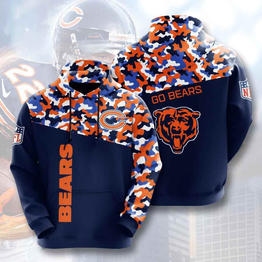 Sports American Football Nfl Chicago Bears Usa 120 Hoodie 3D PH10506